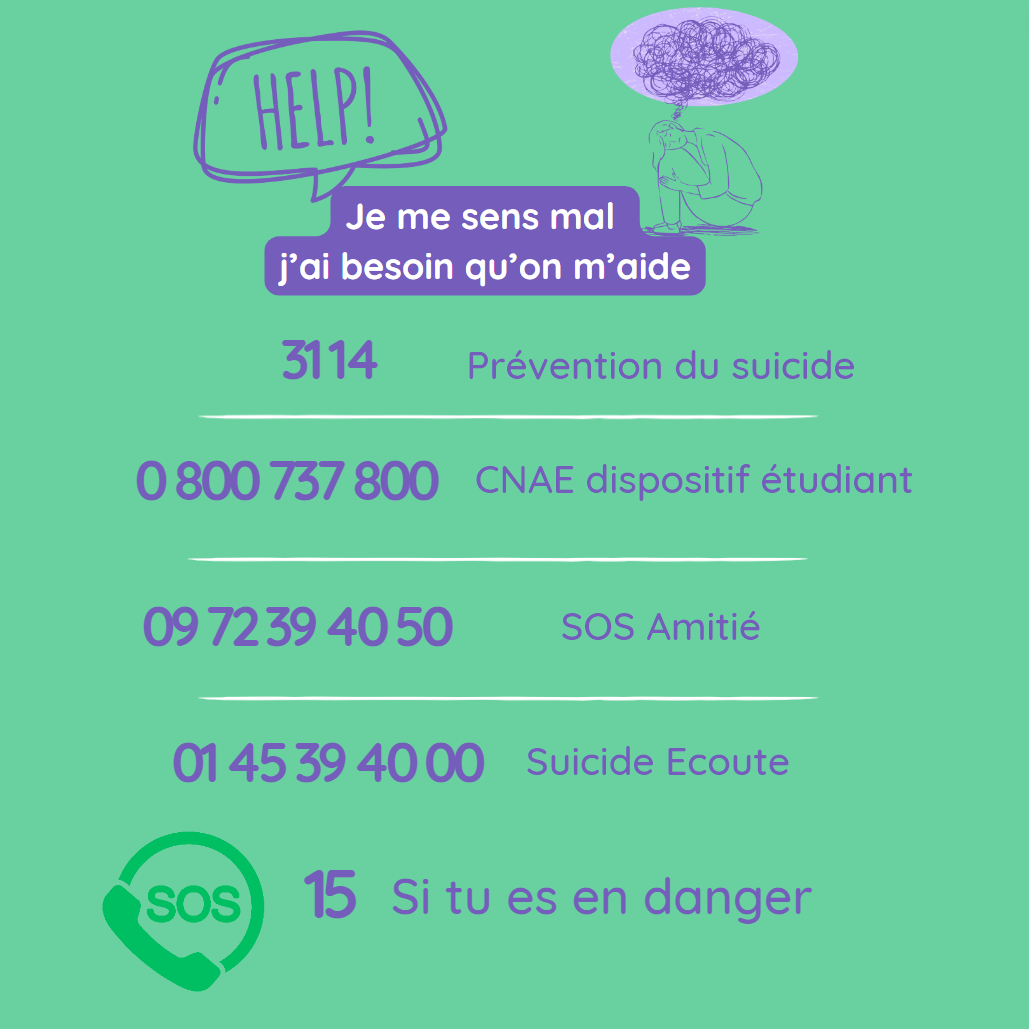 Je me sens mal j'ai besoin qu'on m'aide